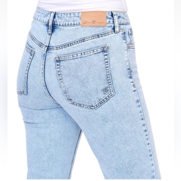 NWT Seven7 | High Rise Slim Straight Jean Plus Size 14 Lightwash 90s 80s - Picture 4 of 15